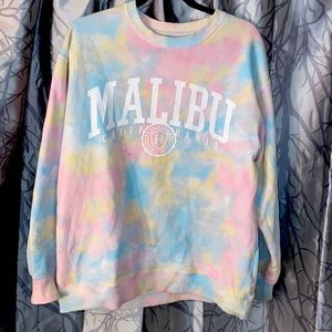 tie dye hollister crew neck